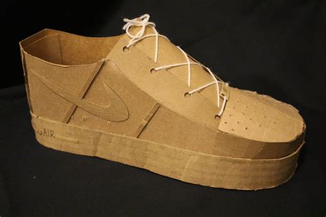 making platform shoes from cardboard